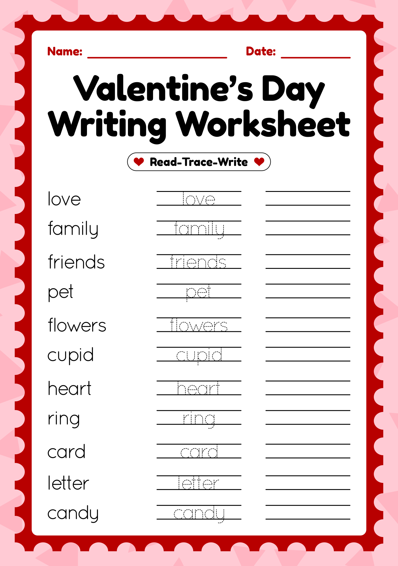 Valentines Day Writing Activity