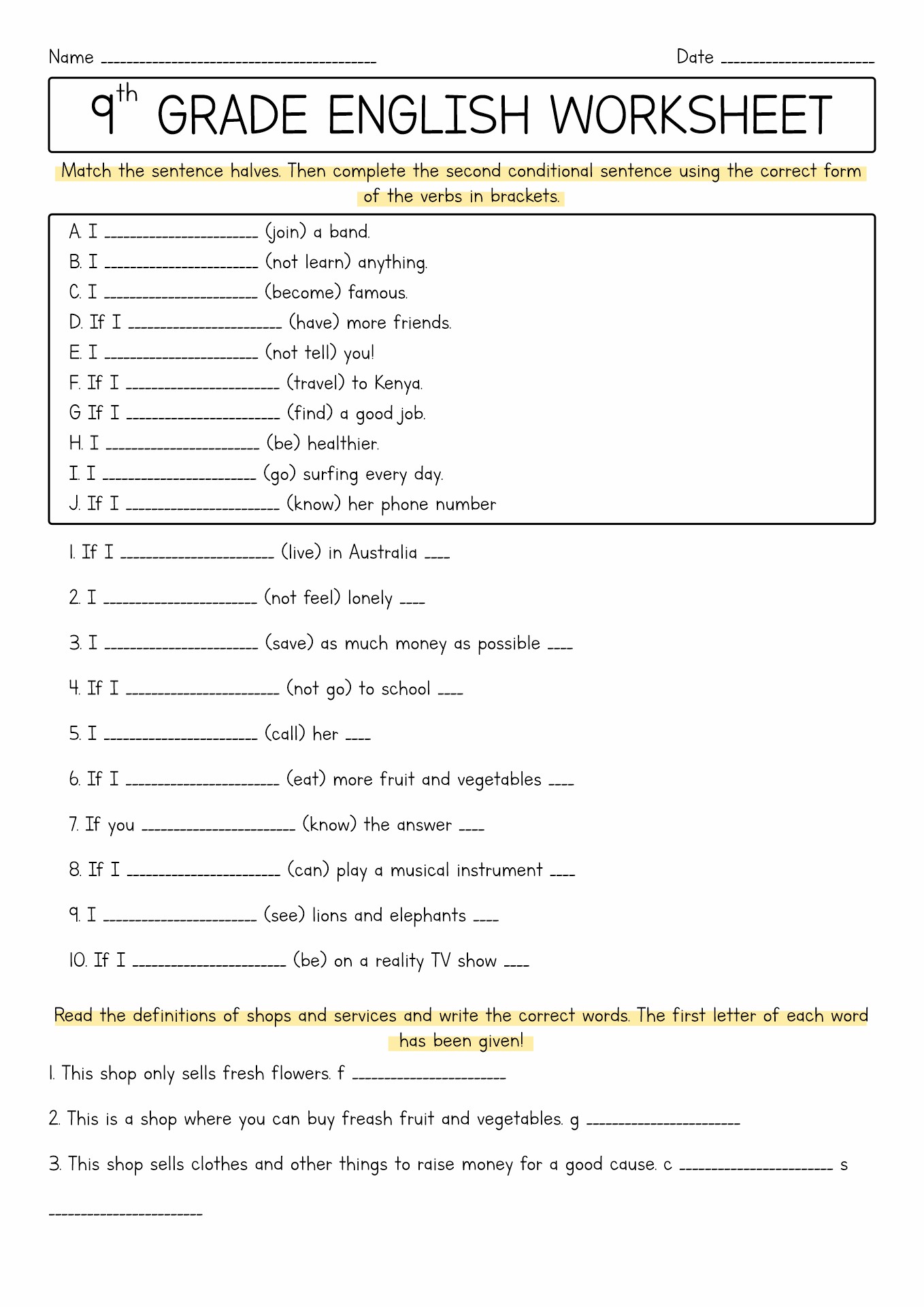 17 9th Grade Vocabulary Worksheets Free PDF At Worksheeto