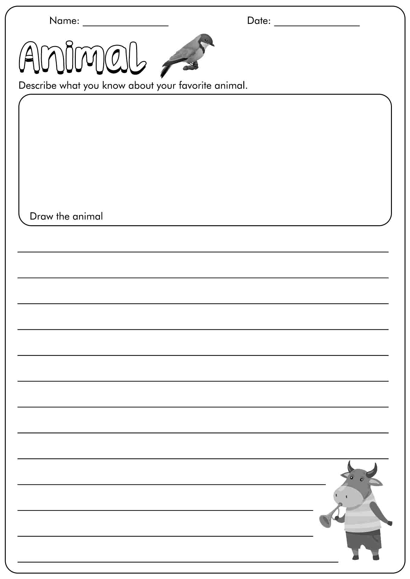 Free Printable Creative Writing Worksheets For Grade 3