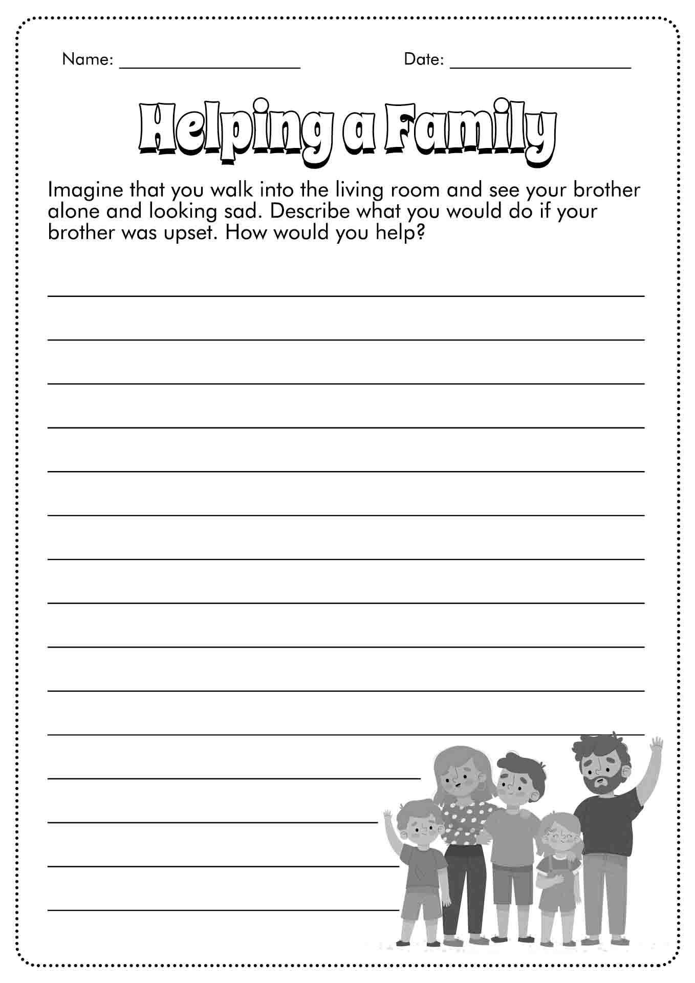 17 Creative Writing Worksheets For Adults Worksheeto