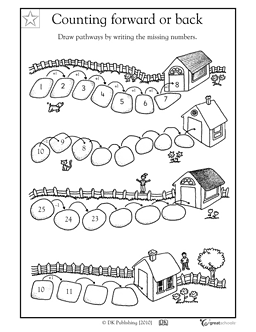 Forward and Backward Counting Worksheet