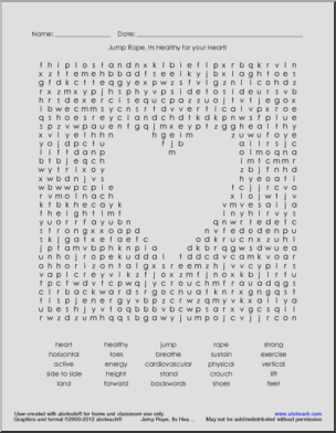 Heart Health Word Search