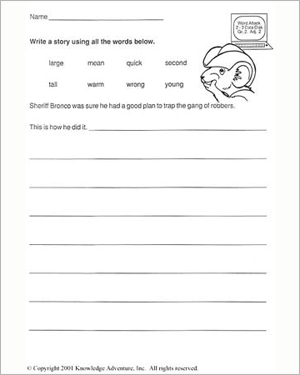 19 Best Images of Second Grade Creative Writing Worksheets - Free ...