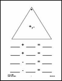 Blank Fact Family Triangle Template