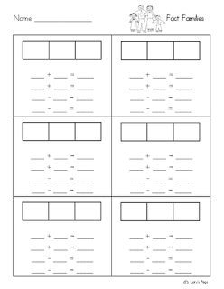 Blank Multiplication Fact Family Worksheet