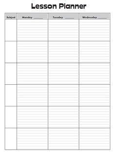 Free Printable Teacher Planner Worksheets