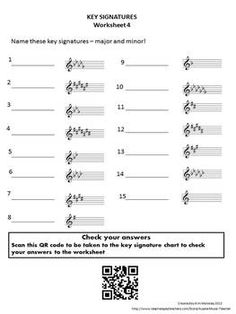 Key Signature Worksheet