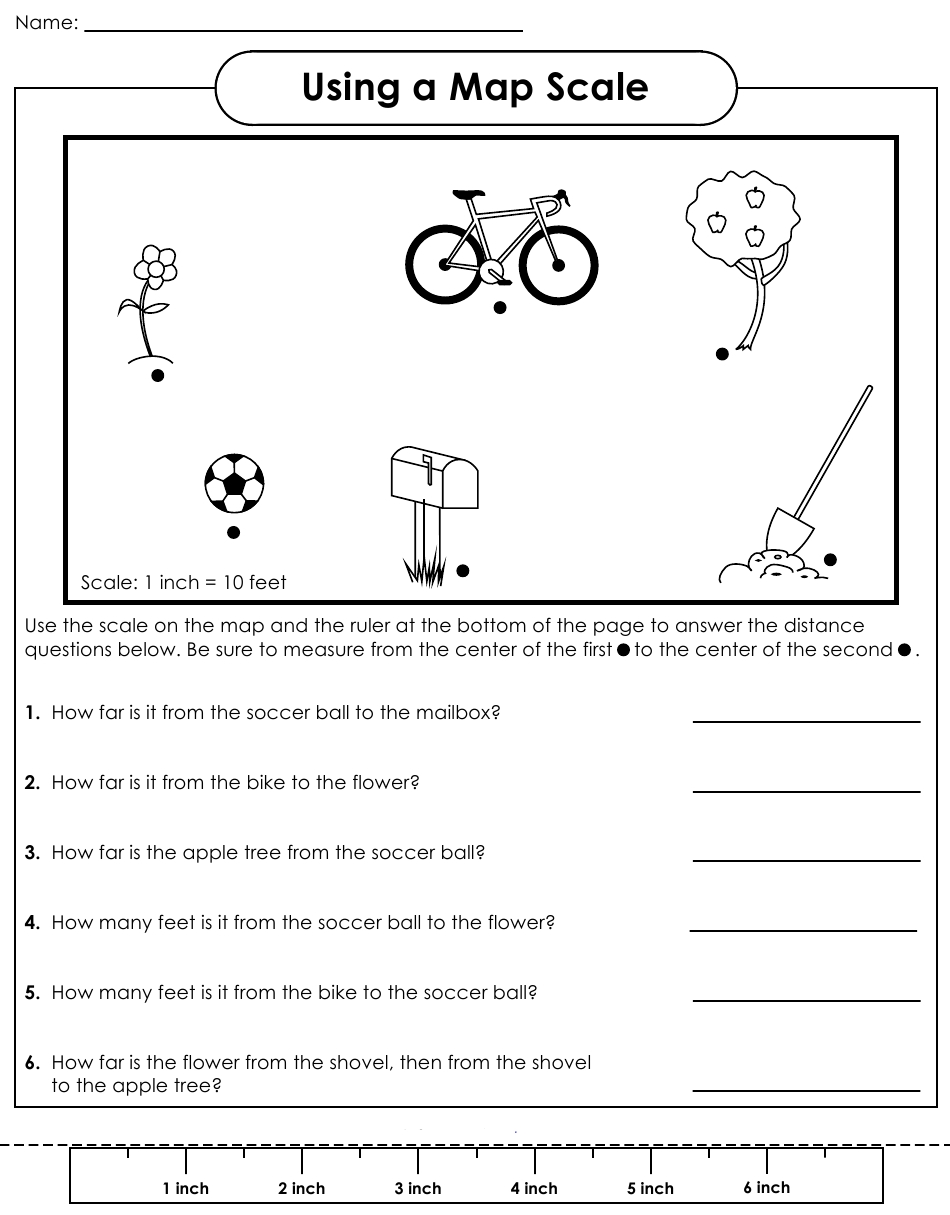 Map Scale Worksheets