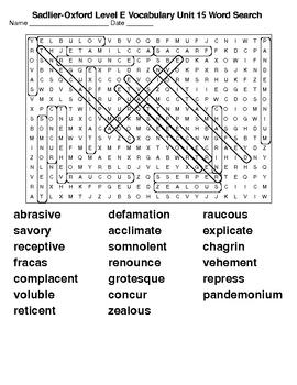 Sadlier Enriched Vocabulary Workshop Level F Answers