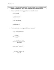 Scientific Notation Problems