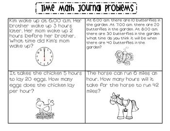 Telling Time Word Problems