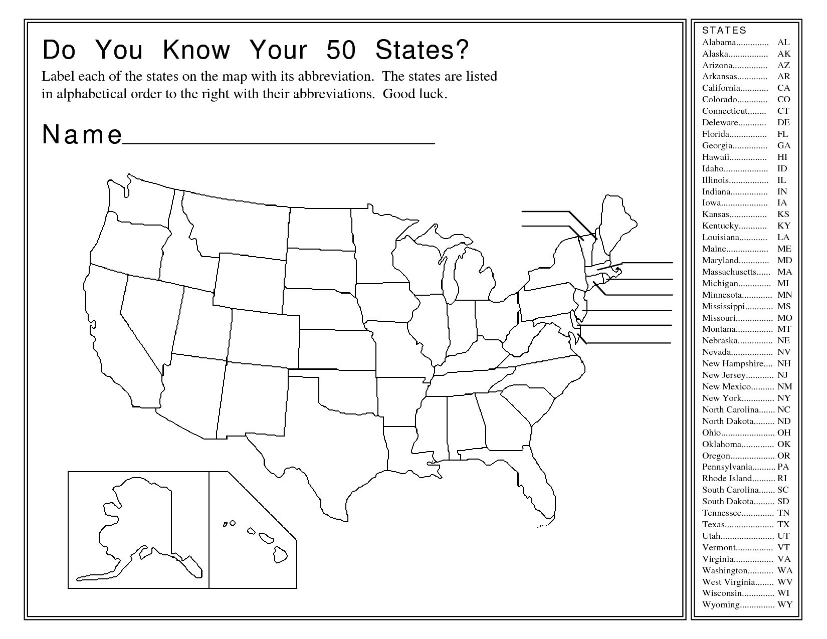 12 Us States Worksheets 5th Grade Worksheeto