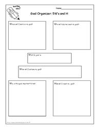 Free Goal Setting Worksheet for Kids