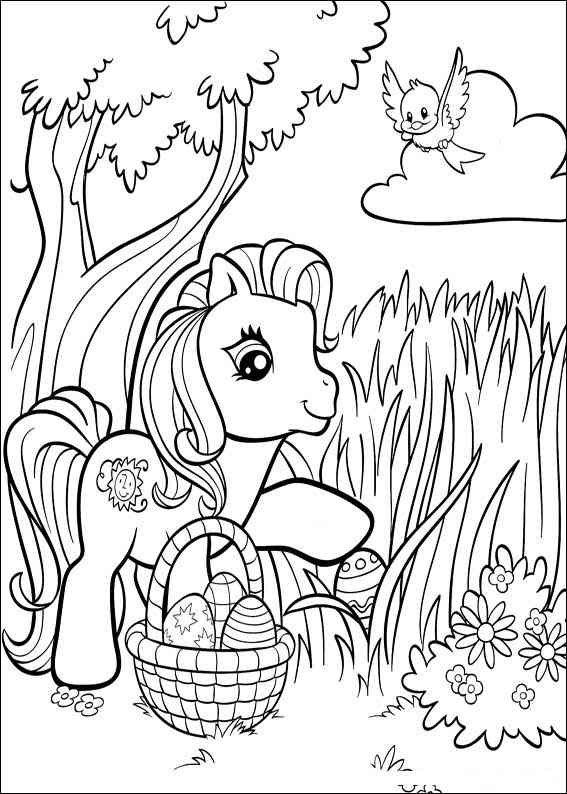 My Little Pony Easter Coloring Pages