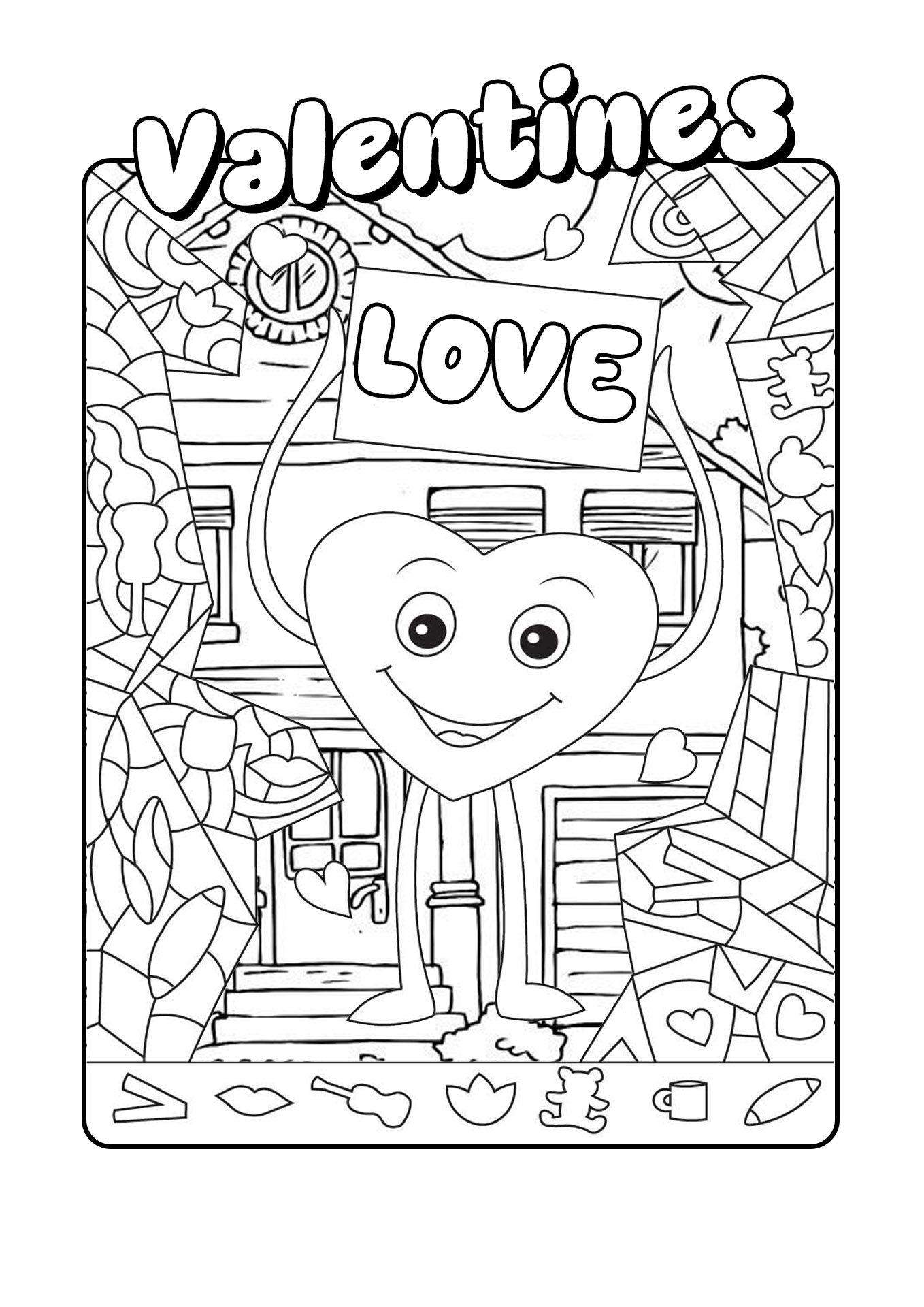 Valentines Printable Hidden Object Puzzles