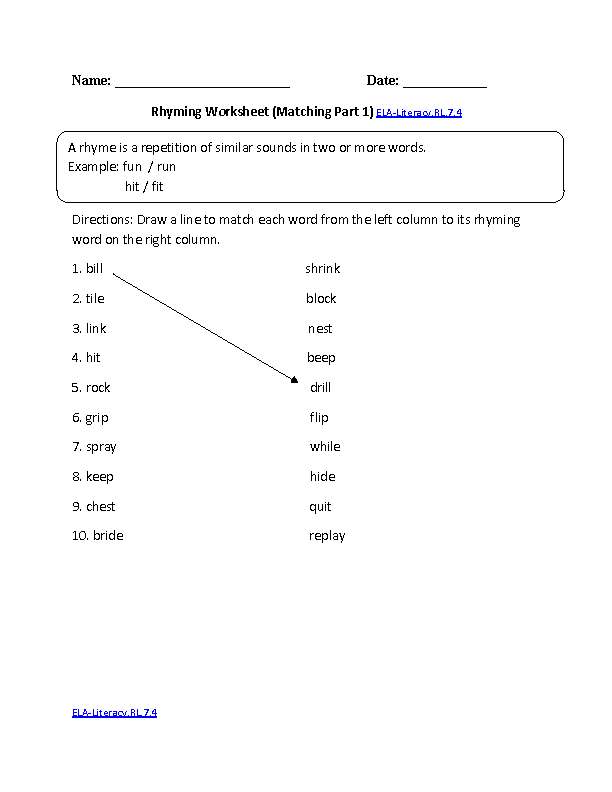 Common Core 7th Grade Reading Worksheets