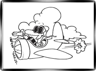 Free Airplane Coloring Pages