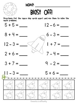 Mixed Addition and Subtraction Math Worksheet