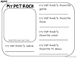 My Pet Rock Worksheet