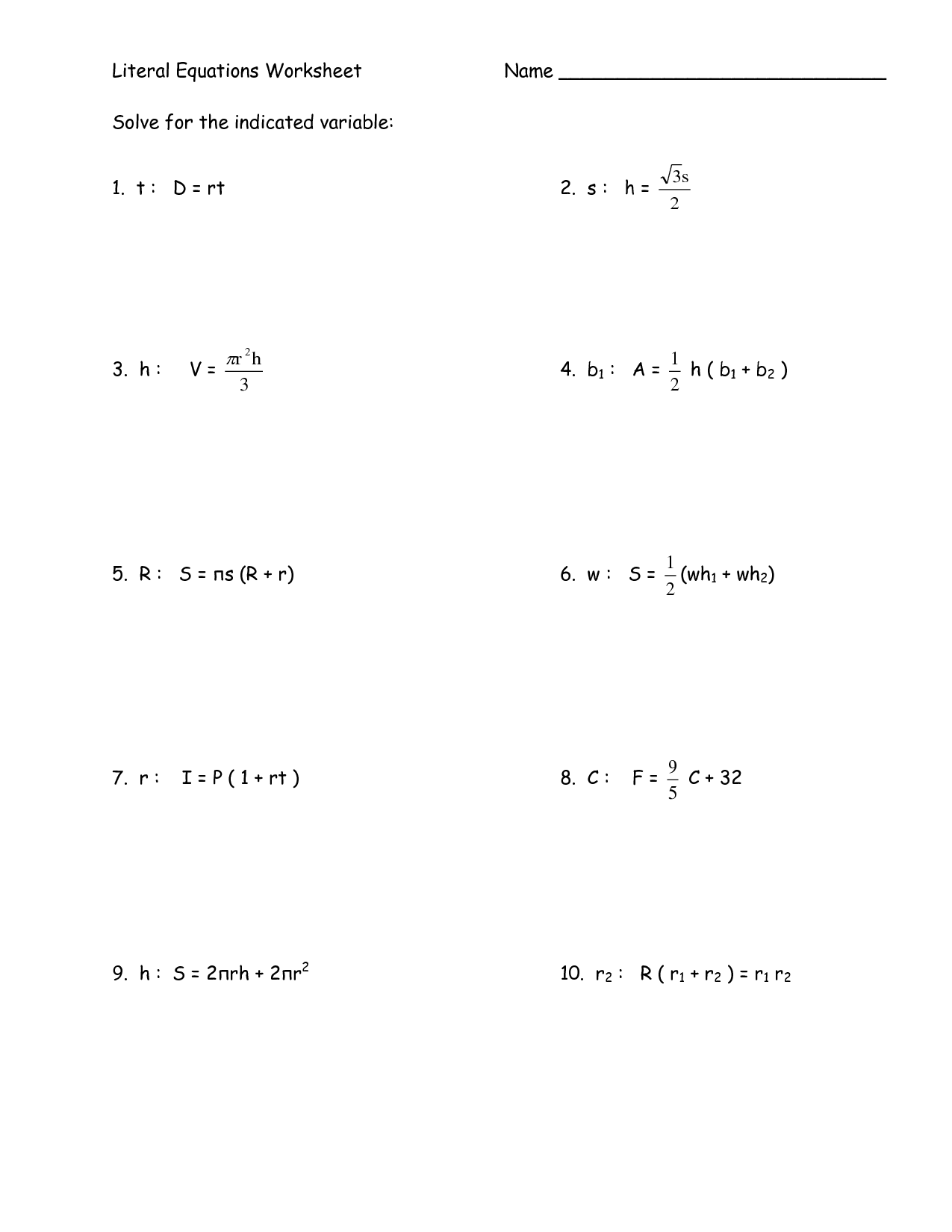 16 Algebra 1 Step Equations Worksheets Worksheeto