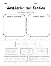 Weathering and Erosion Worksheet Activity