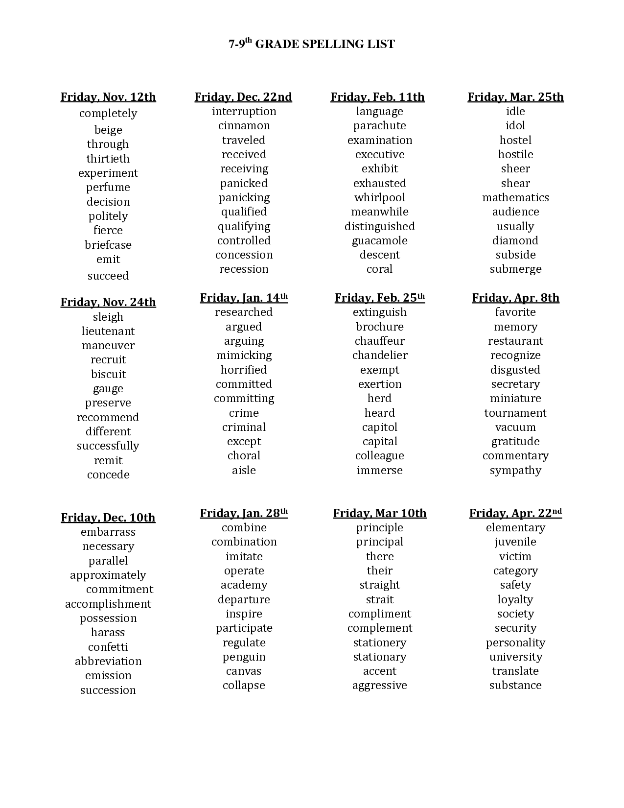 17 10th Grade Spelling Worksheets Worksheeto