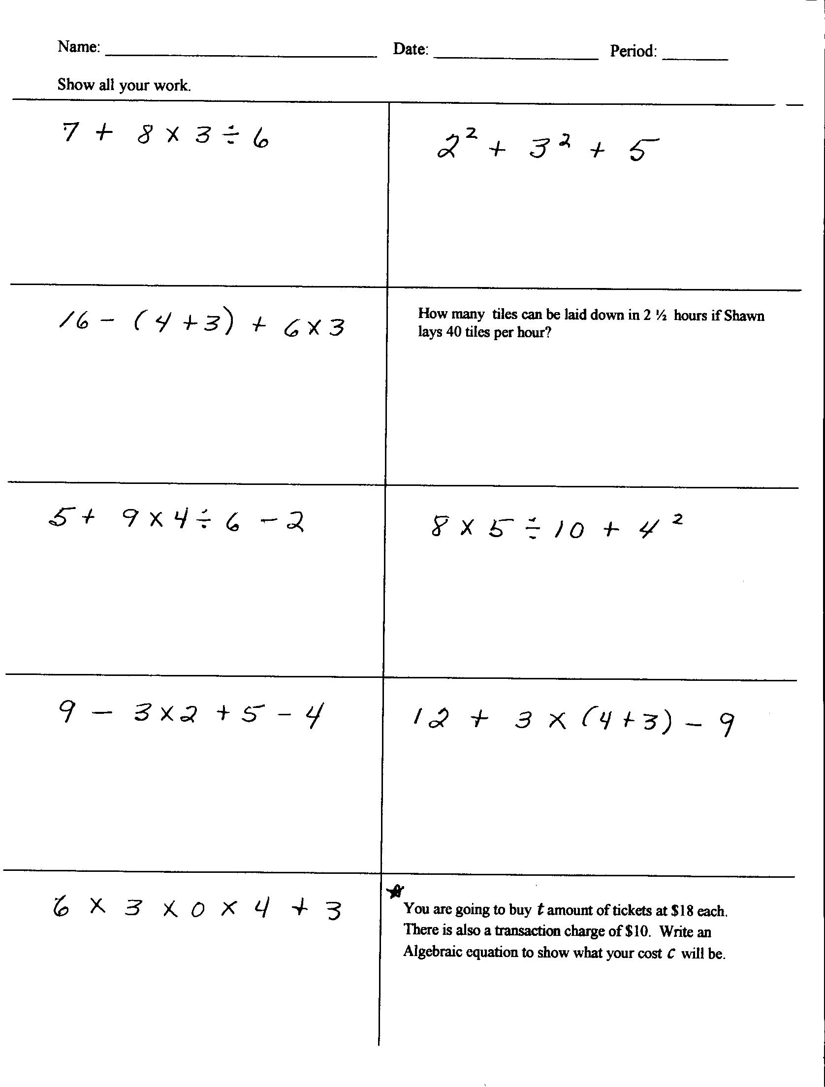 15 Hard 6th Grade Math Worksheets Worksheeto