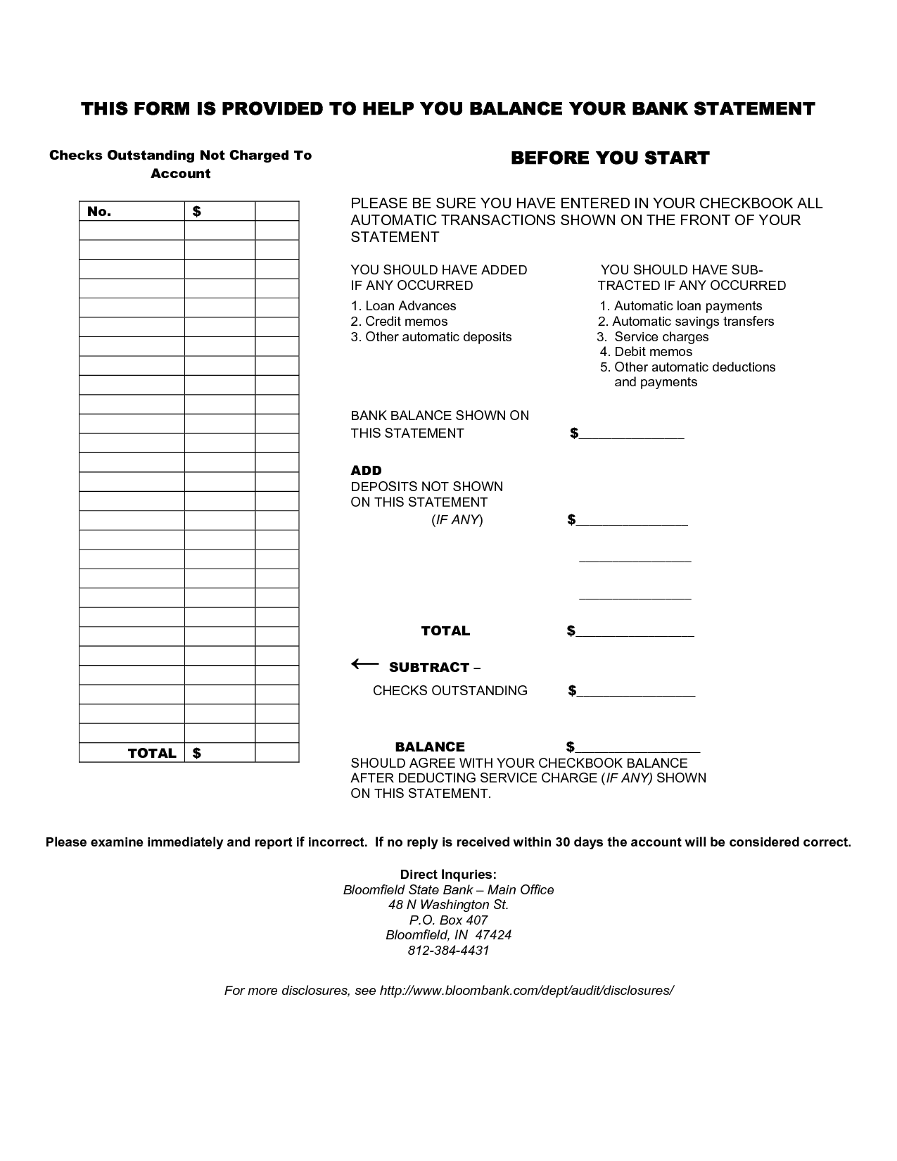 14 Checking Account Balance Worksheet Worksheeto