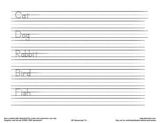 Handwriting Worksheet Template