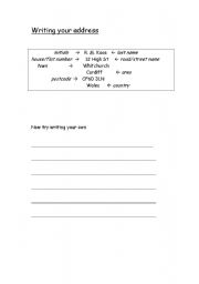 How to Write an Address Worksheet