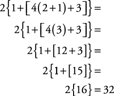 Order of Operations with Brackets and Parenthesis