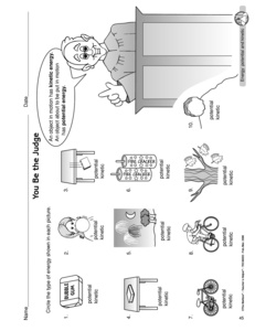 Types of Energy Science Worksheets