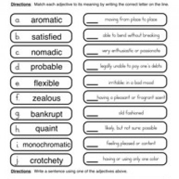 Adjectives Worksheet Grade 2