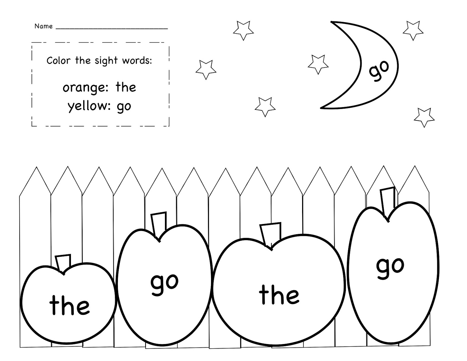 11 Printable Kindergarten Worksheets Halloween Color Words Worksheeto