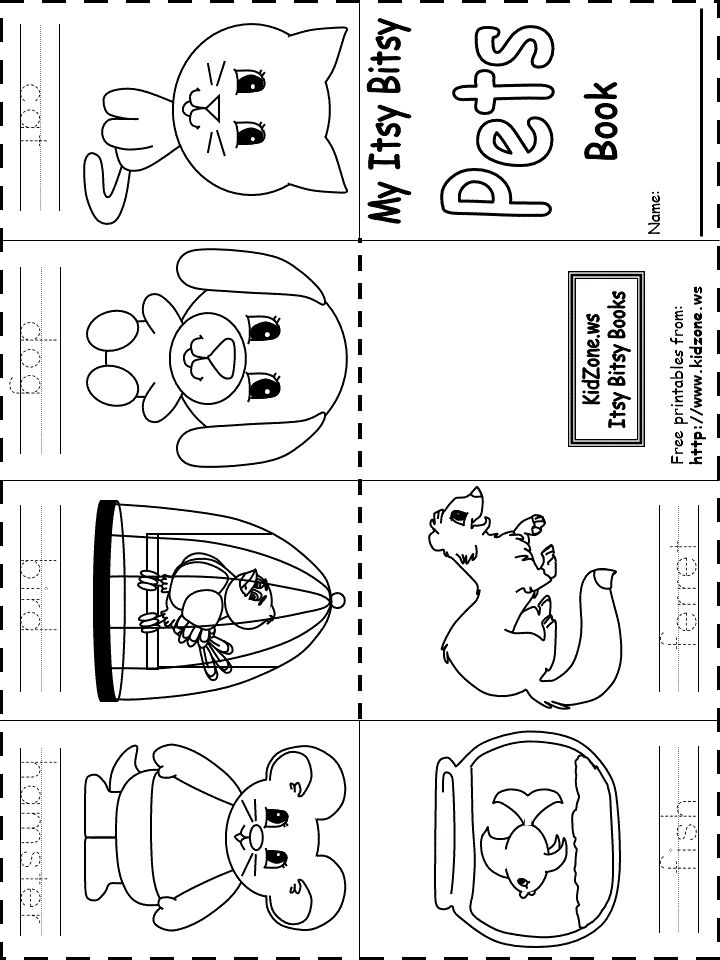 Preschool Pet Theme Printables