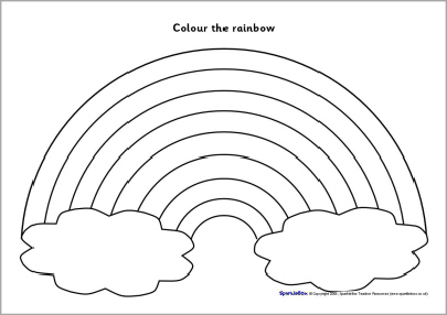 12 Rainbow With Color Words Worksheet / worksheeto.com