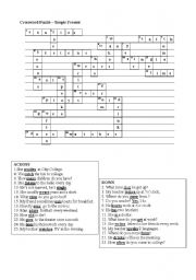 Simple Crossword Puzzles