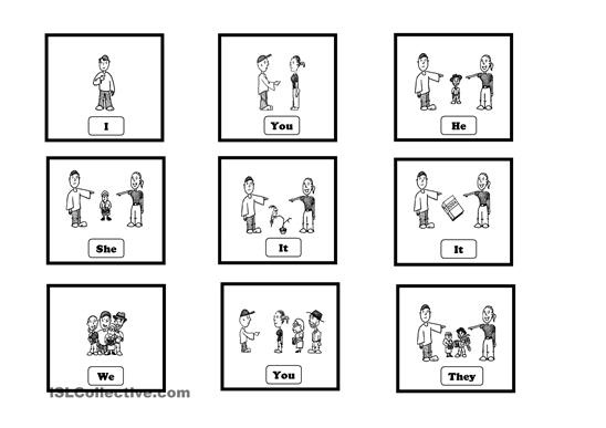 Subject Pronouns Worksheet Printable