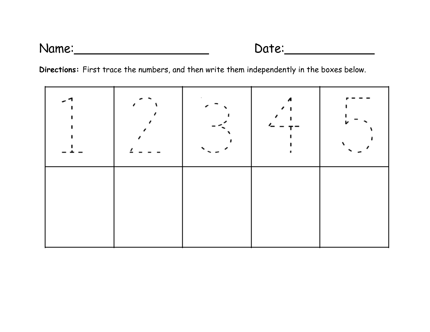 15 Writing Number 5 Tracing Worksheet Worksheeto