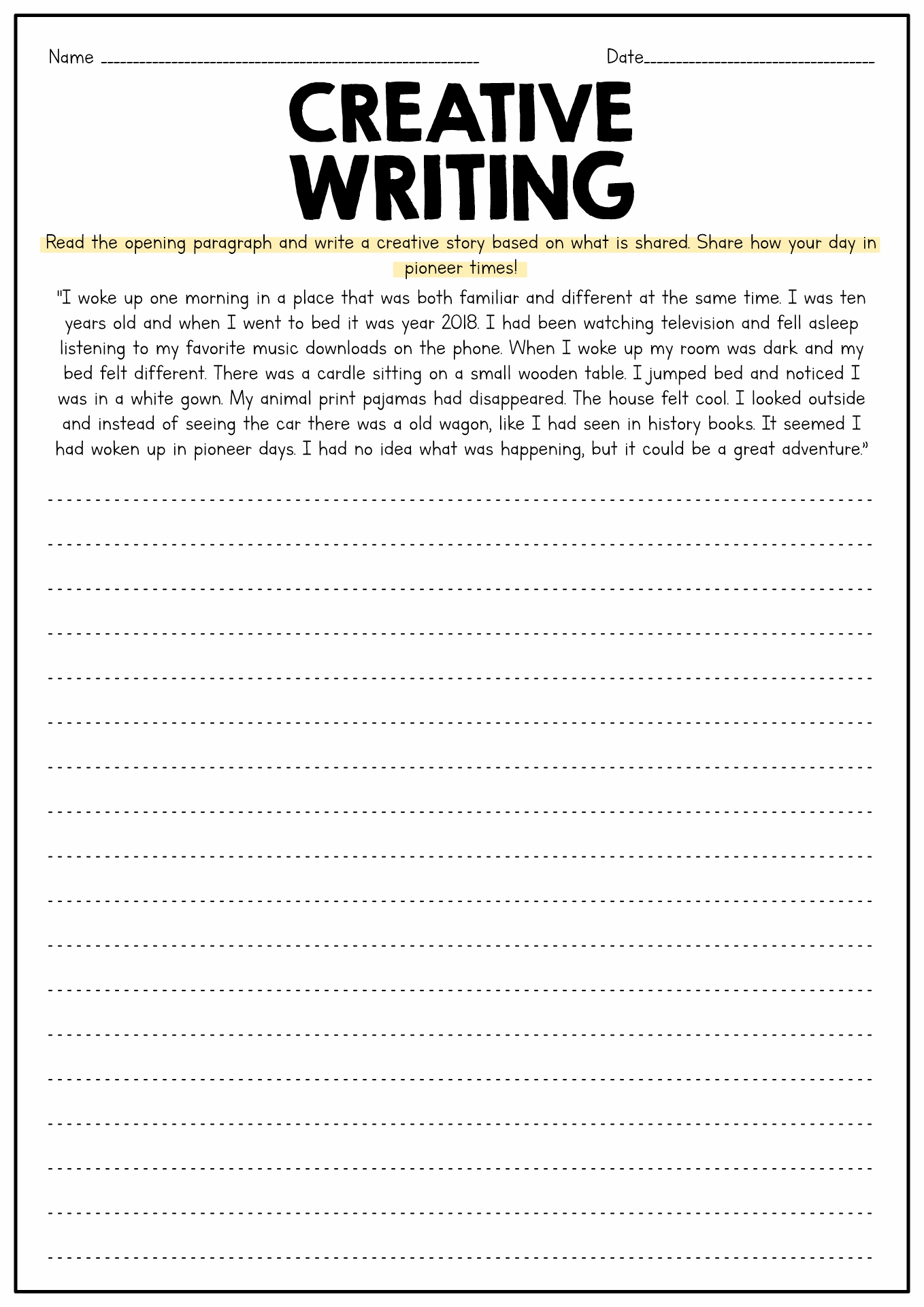 14 Best Images of Worksheets 4th Grade Narrative Writing - Narrative ...