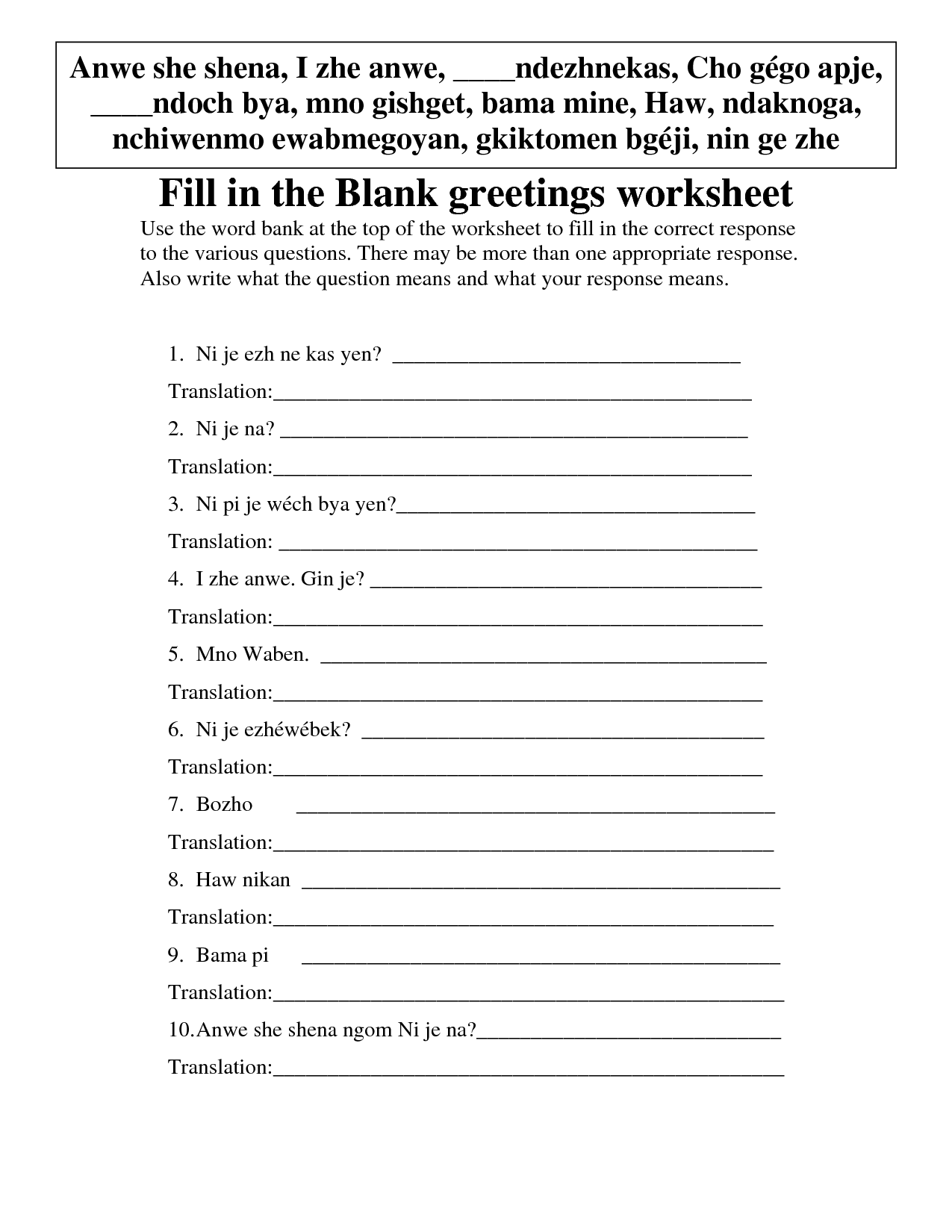 17 Spanish Greetings Worksheet Matching Worksheeto