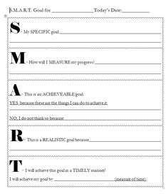 14 Best Images of New Year Goal Setting Worksheet - Behavior Goal ...