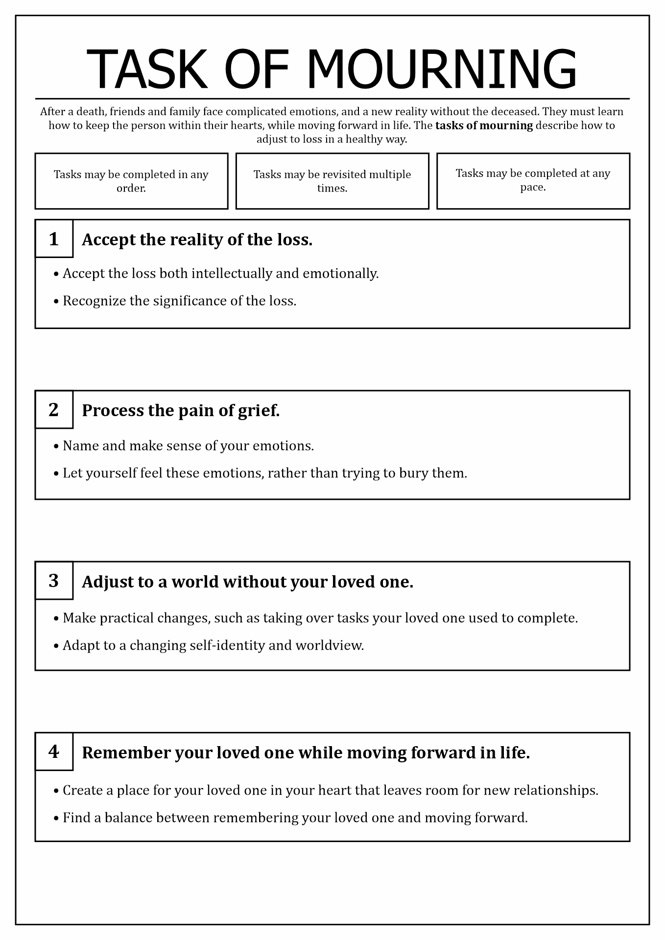 16 Grief Therapy Worksheets /