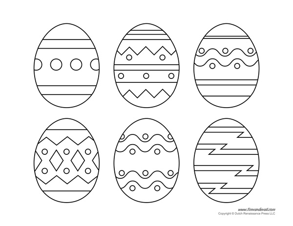 Easter Egg Template Printable