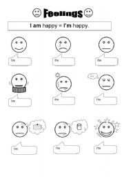 Happy Feelings Worksheet