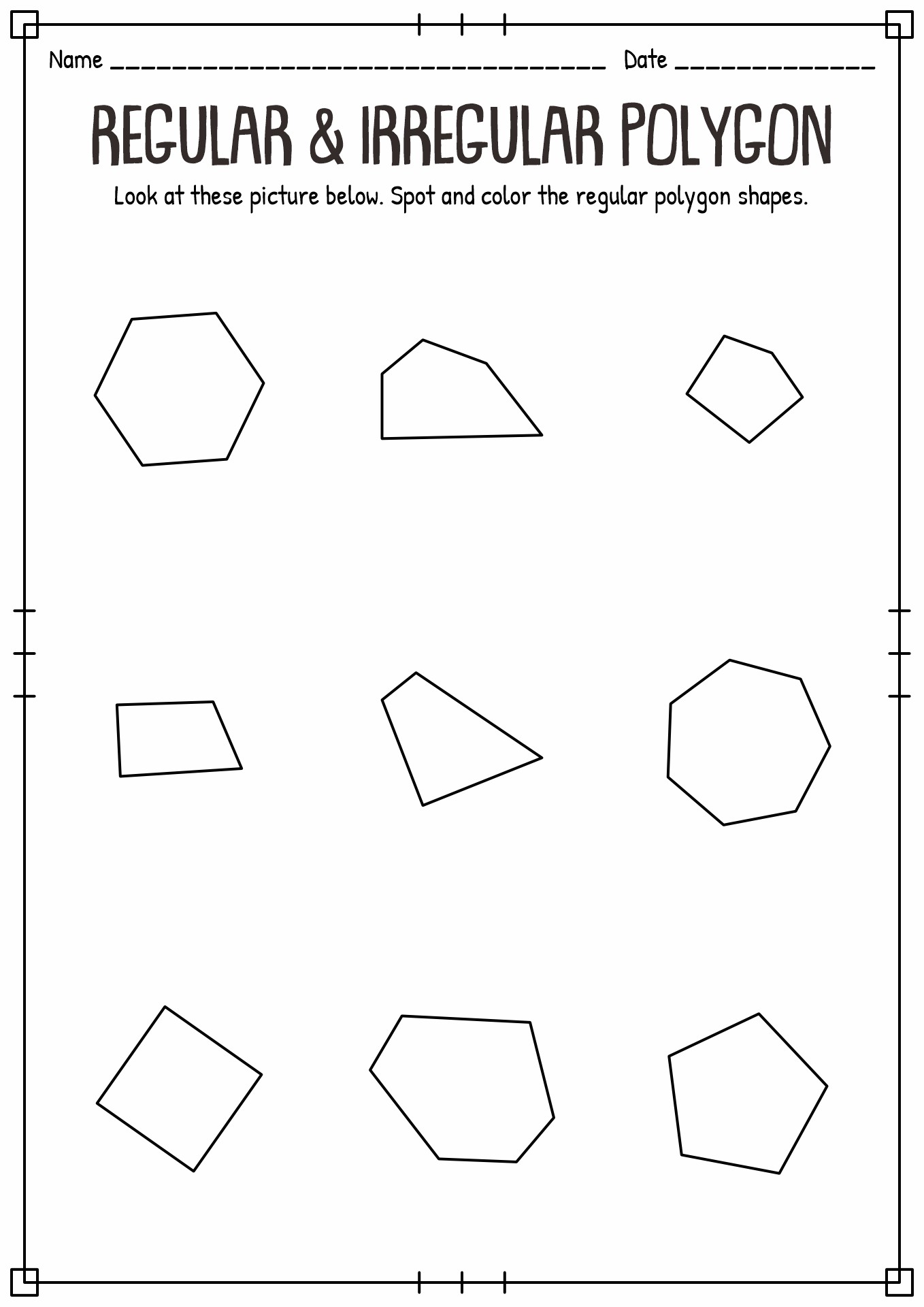 11 Best Images of Regular Polygon Shapes Worksheet - All Polygon Shapes ...