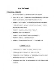 Personal Hygiene Printable Worksheets for Adults