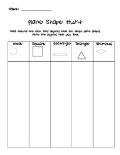 Plane Shape Hunt