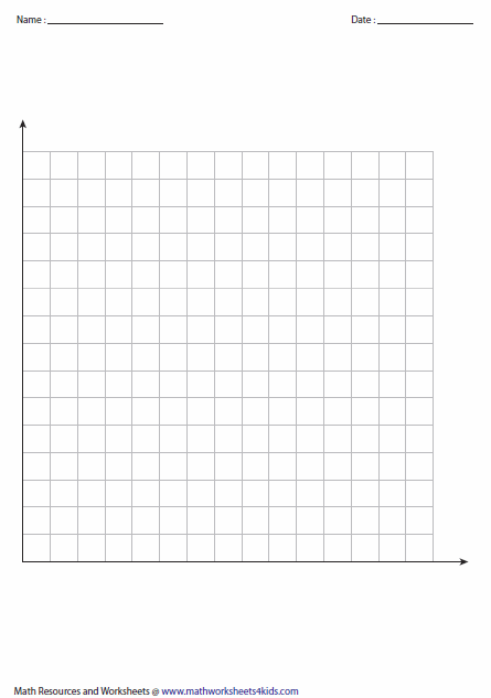 Quadrant 1 Coordinate Graph Paper