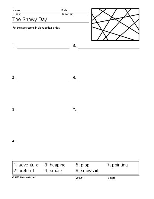 Snowy Day Activities and Worksheets